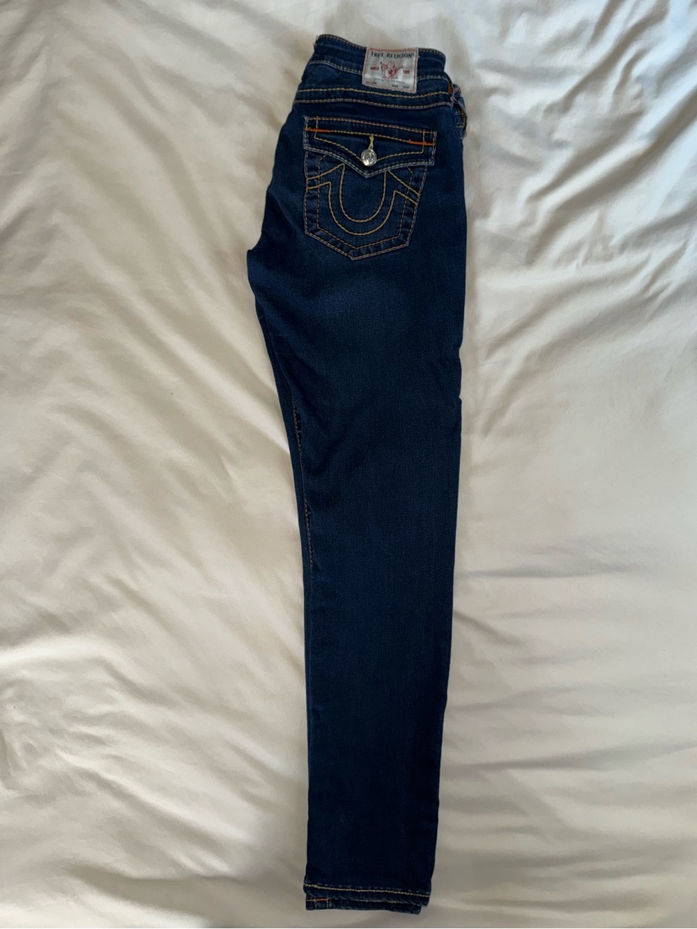 True Religion Women's Dark Indigo Skinny Jeans